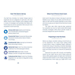 Instructions for using the flash card deck.