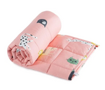 The pink 5 lb Sivio Cotton Weighted Blanket.