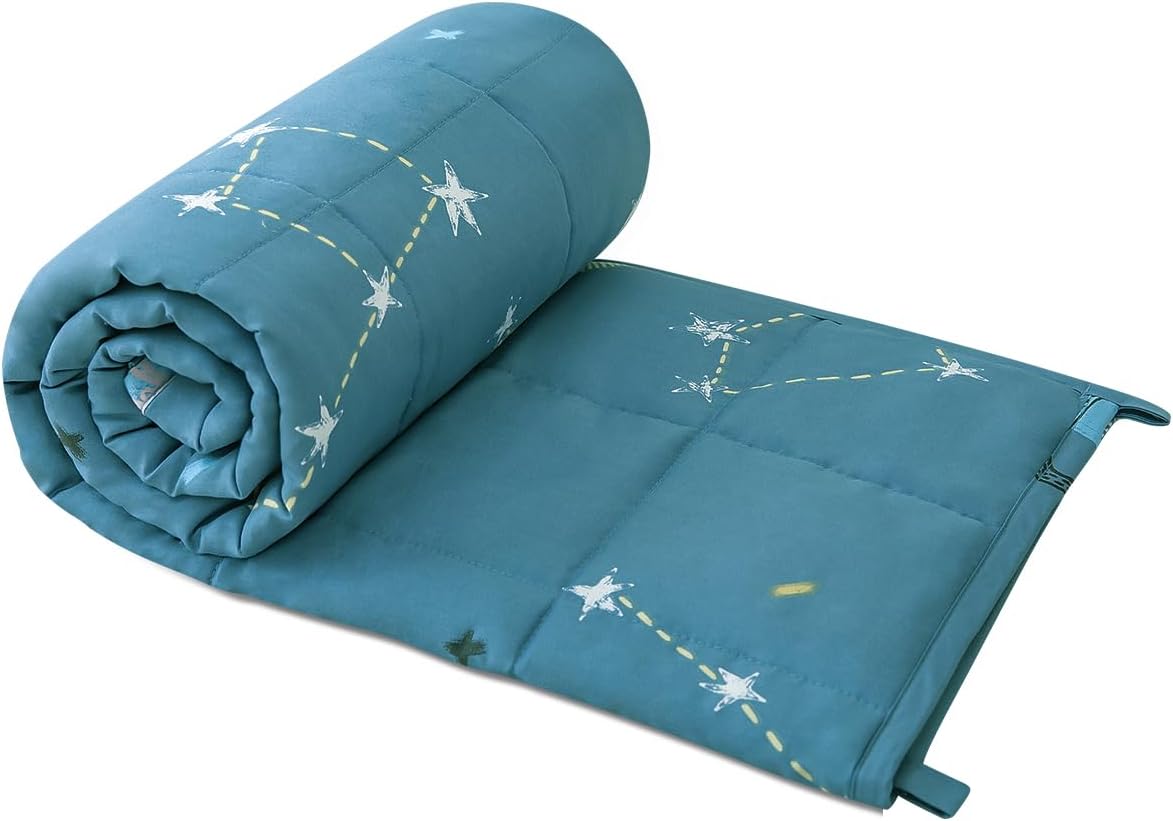 Cotton Weighted Blanket for Kids - Space 5 lbs
