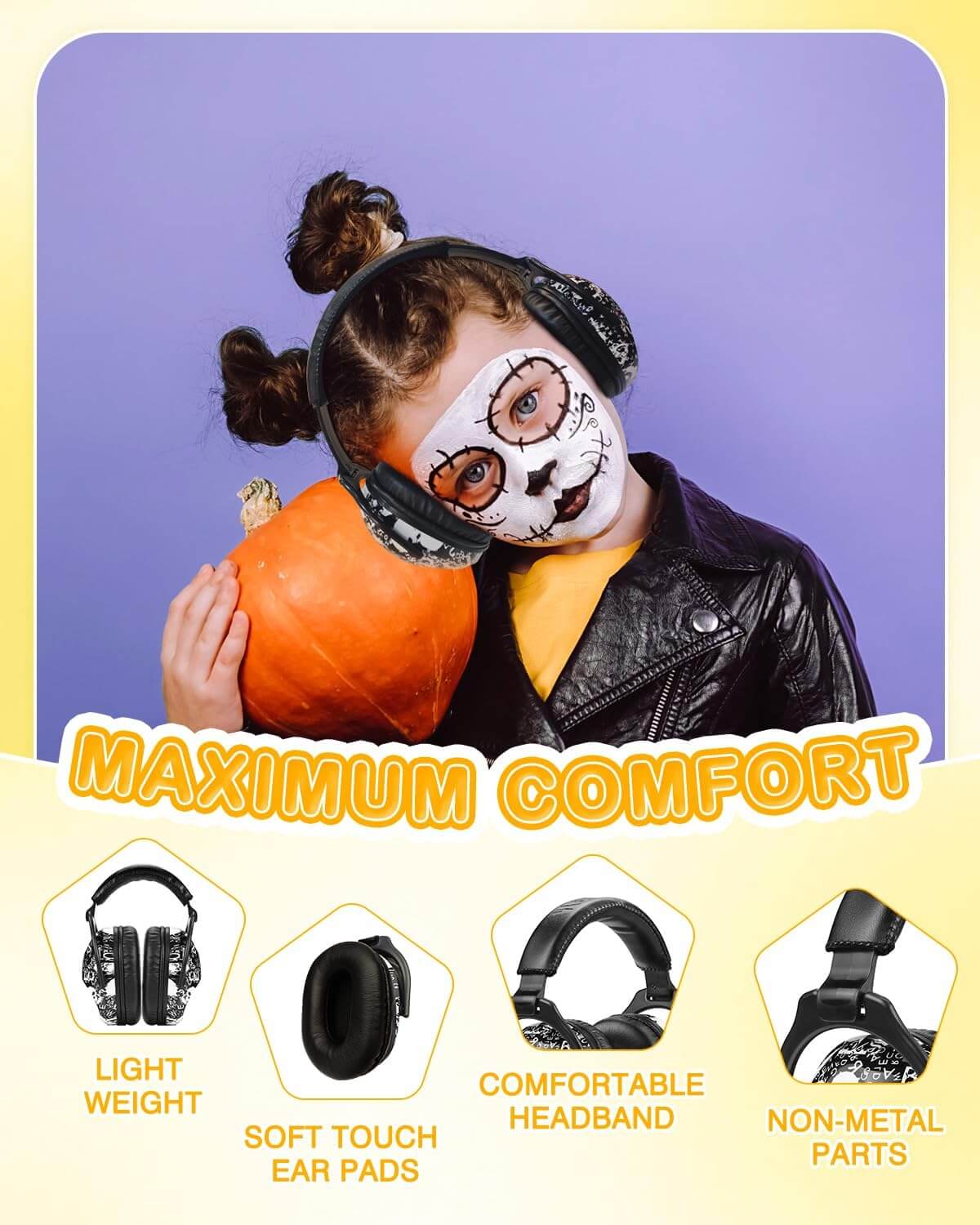 Skulls Adjustable Noise Reducing Earmuffs.