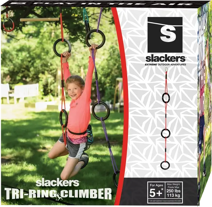 The Slackers Tri-Ring Climber.