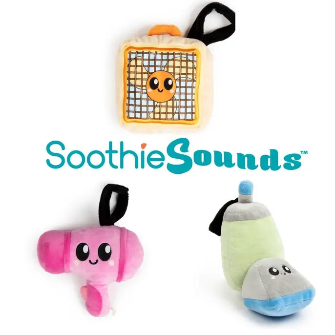 Three different Soothie Sounds White Noise Machines.