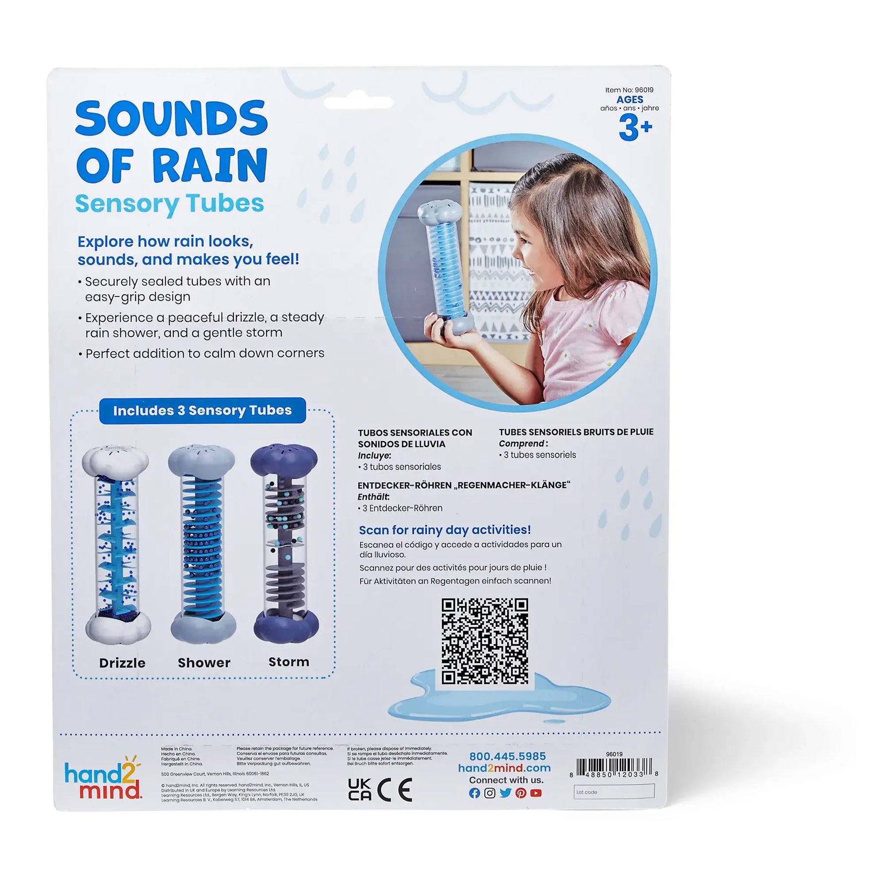 Sounds of Rain Sensory Tubes.