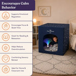 An infographic showing a list of benefits from My Cozy Corner.
