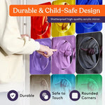 An infographic discussing the durable and child-safe design.