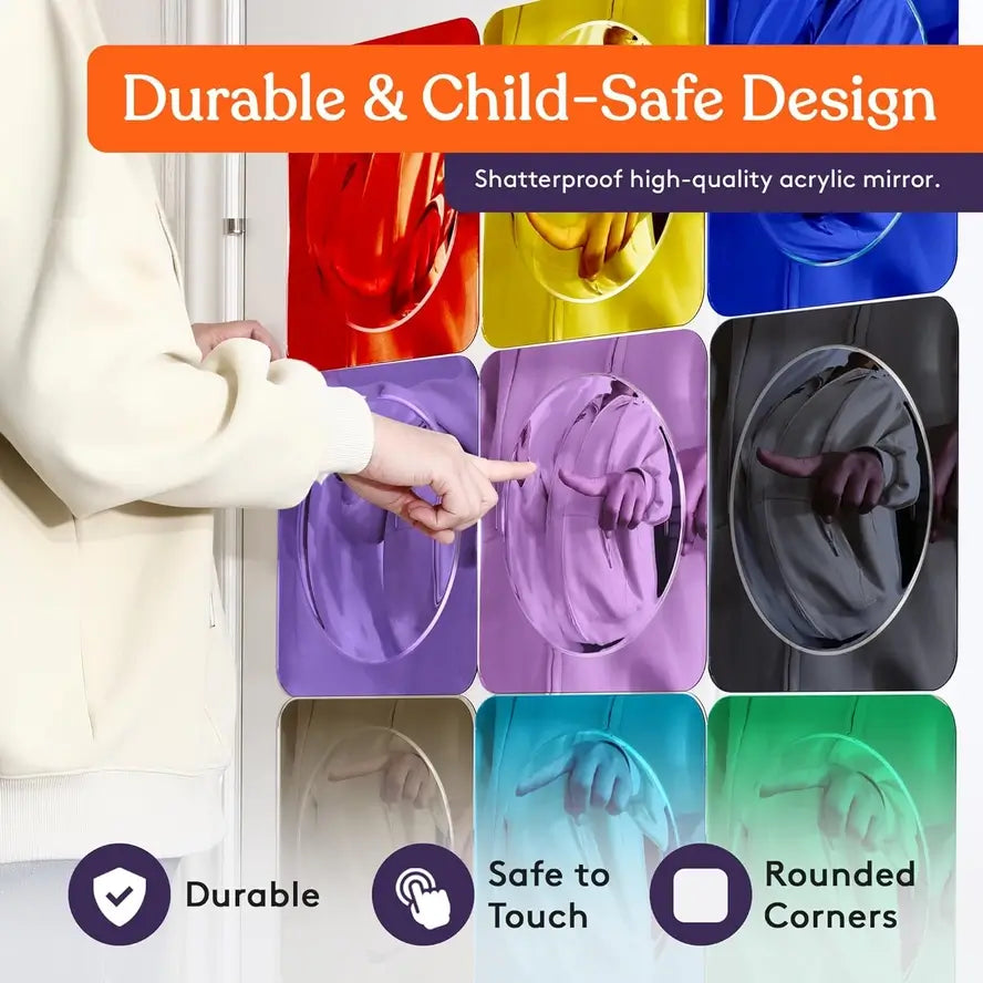 An infographic discussing the durable and child-safe design.
