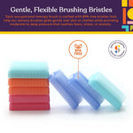 An infographic explaining that the Colorful Sensory Brush is BPA free.