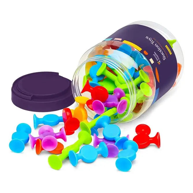 The Creative Construction Suction Toy 50 Piece Set.