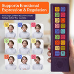 An infographic showing the different emotions on the Talker Buddy.