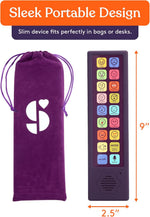 The dimensions of the Emotion Talker Buddy AAC Device.