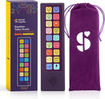 The product box next to the Emotion Talker AAC Device next to the carrying bag.
