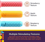 The three different textures that come on each Fluxy.