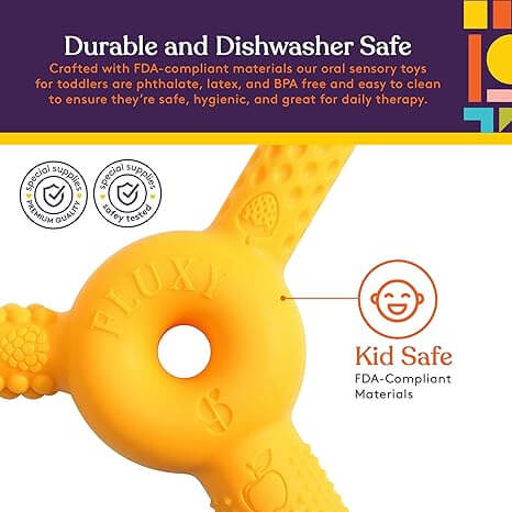 An infographic showing the safety features of the Fluxy.