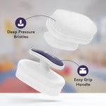 A look at the features on the Sensory Brush with Handle.