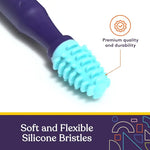 An infographic advertising the premium quality and durability of the Sensory Brush.