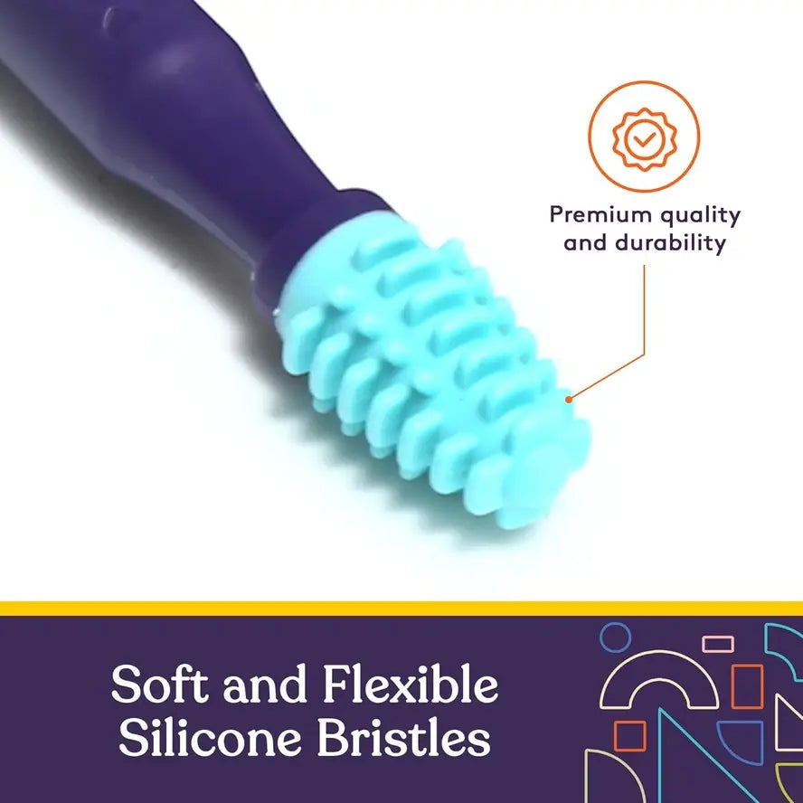 An infographic advertising the premium quality and durability of the Sensory Brush.