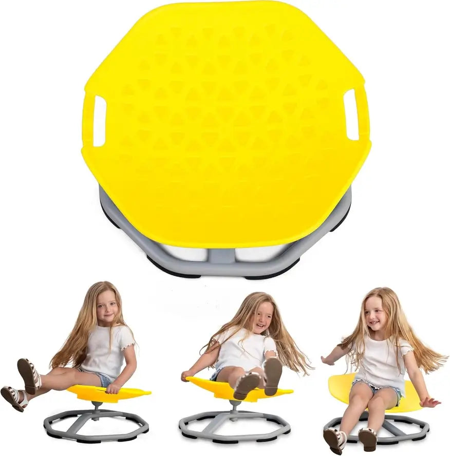 The Special Supplies Spin Chair in Yellow.