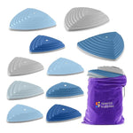 The ten pieces of stepping stones that come in the Ocean set.