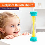 An infographic with the safety features of the Textured Sensory Tubes.