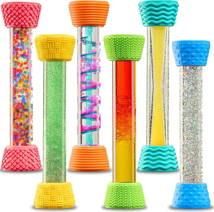 The set of 6 Textured Sensory Tubes from Special Supplies.