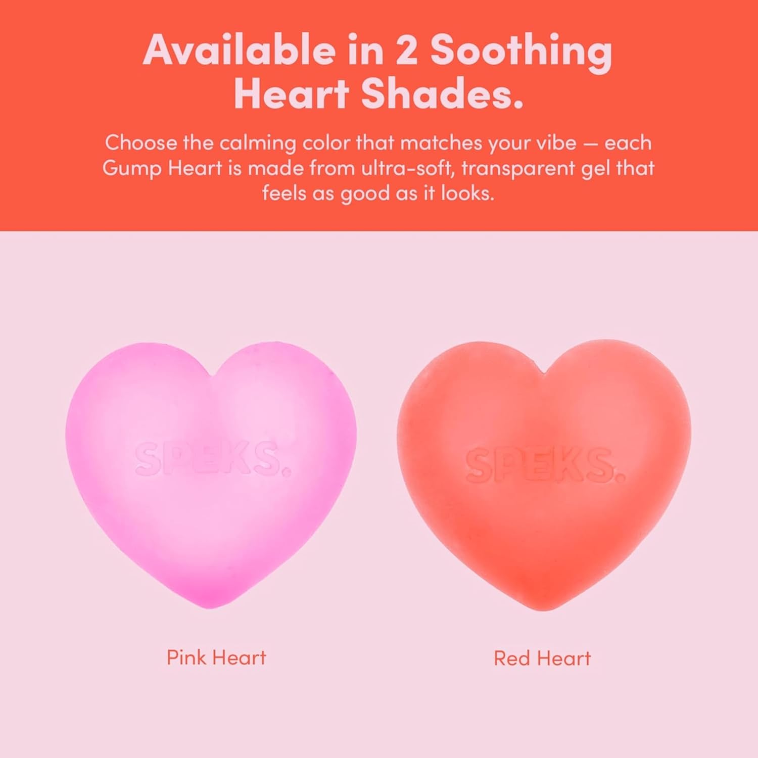 The red and pink hearts next to each other.