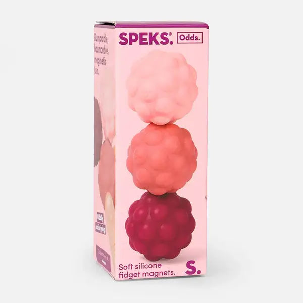 The product package for Speks Odds Silicone Magnets - Purple Bumps.
