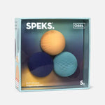 The product package for Speks Odds Vivid Blue Lines.