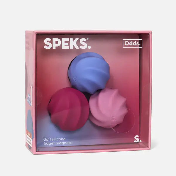 The product package for Speks Odds Vivid Pink Swirl.