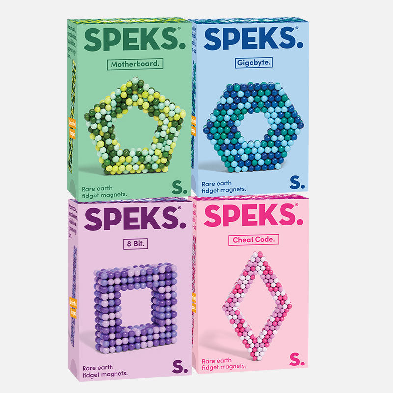 Speks 432 Fidget Magnets - Pixel Mix