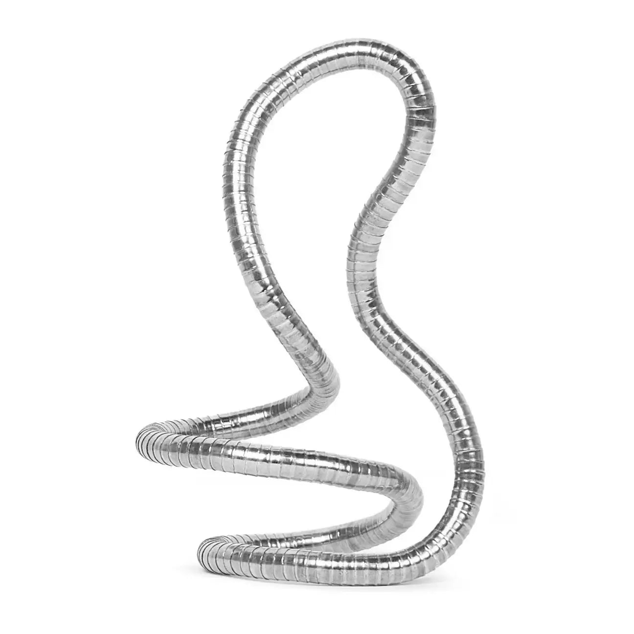 The molded Speks Strang Silver Moldable Fidget Rope.
