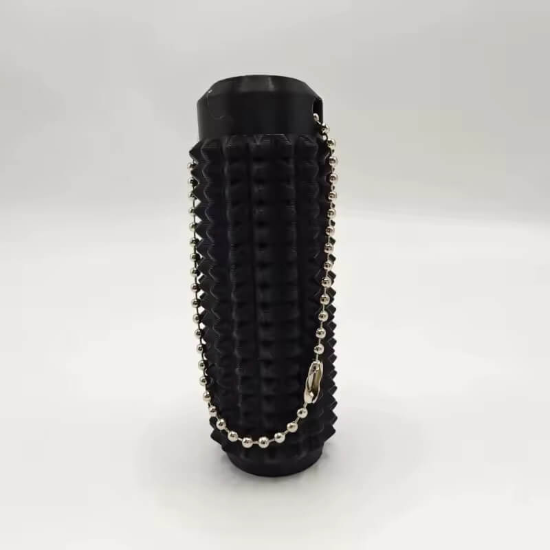 The black Spiky Tactile Sensory Keychain.