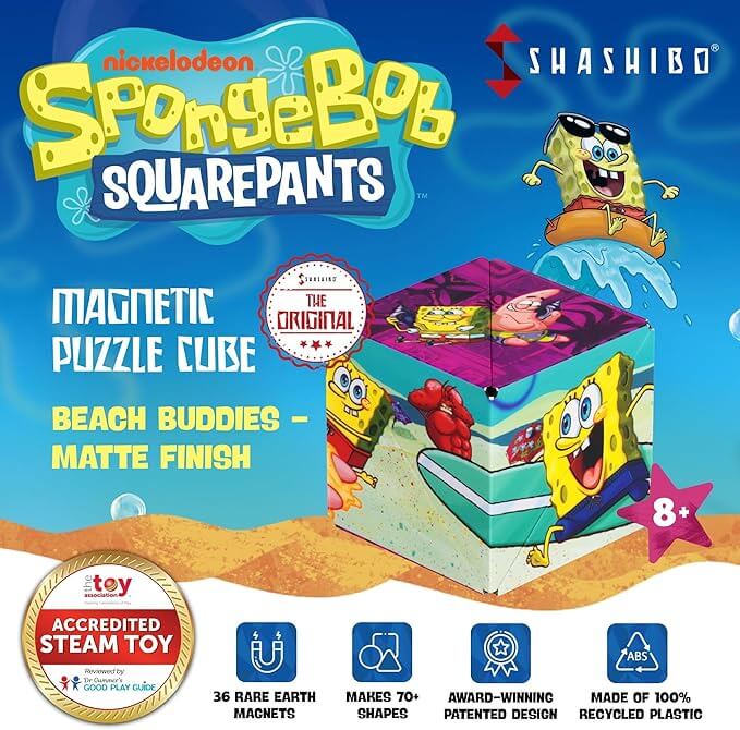 Spongebob Beach Buddies Shashibo Shape Shifter.