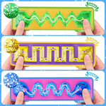 The Squeezy Sensory Maze with glitter.