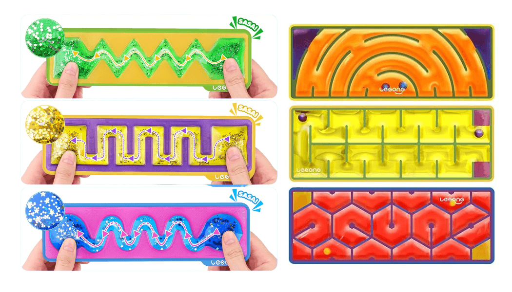 The Squeezy Sensory Mazes Fidgets.
