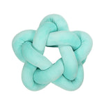 The Light Blue Star Shaped Knotted Plush Sensory Pillow.
