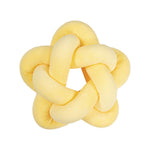 The Yellow Star Shaped Knotted Plush Sensory Pillow.