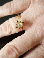 Star Sterling Silver Fidget Ring (Gold).