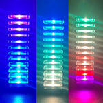 Three different color responses to audio.