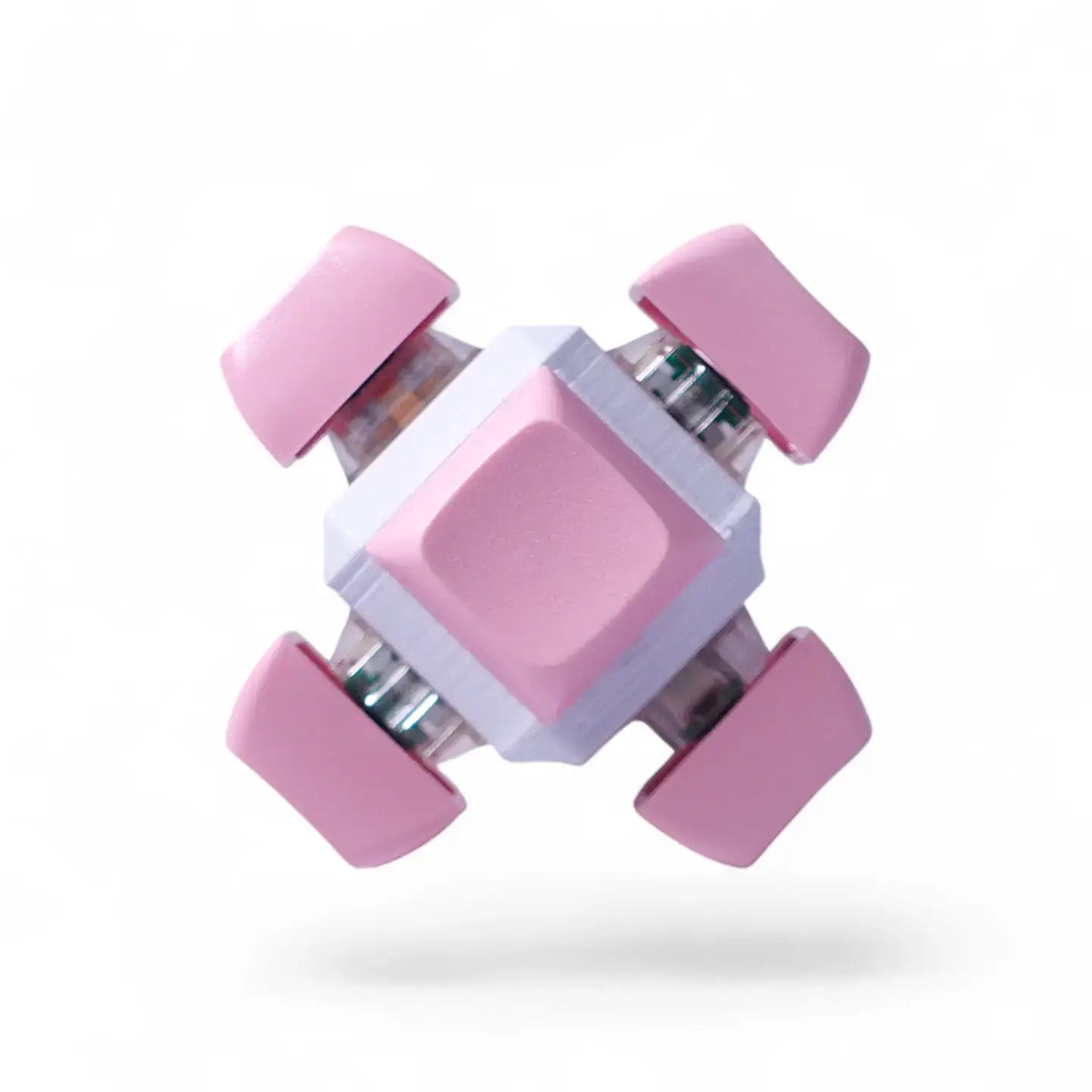 The Pink 6 Key Cube: Mechanical Keyboard Fidget.