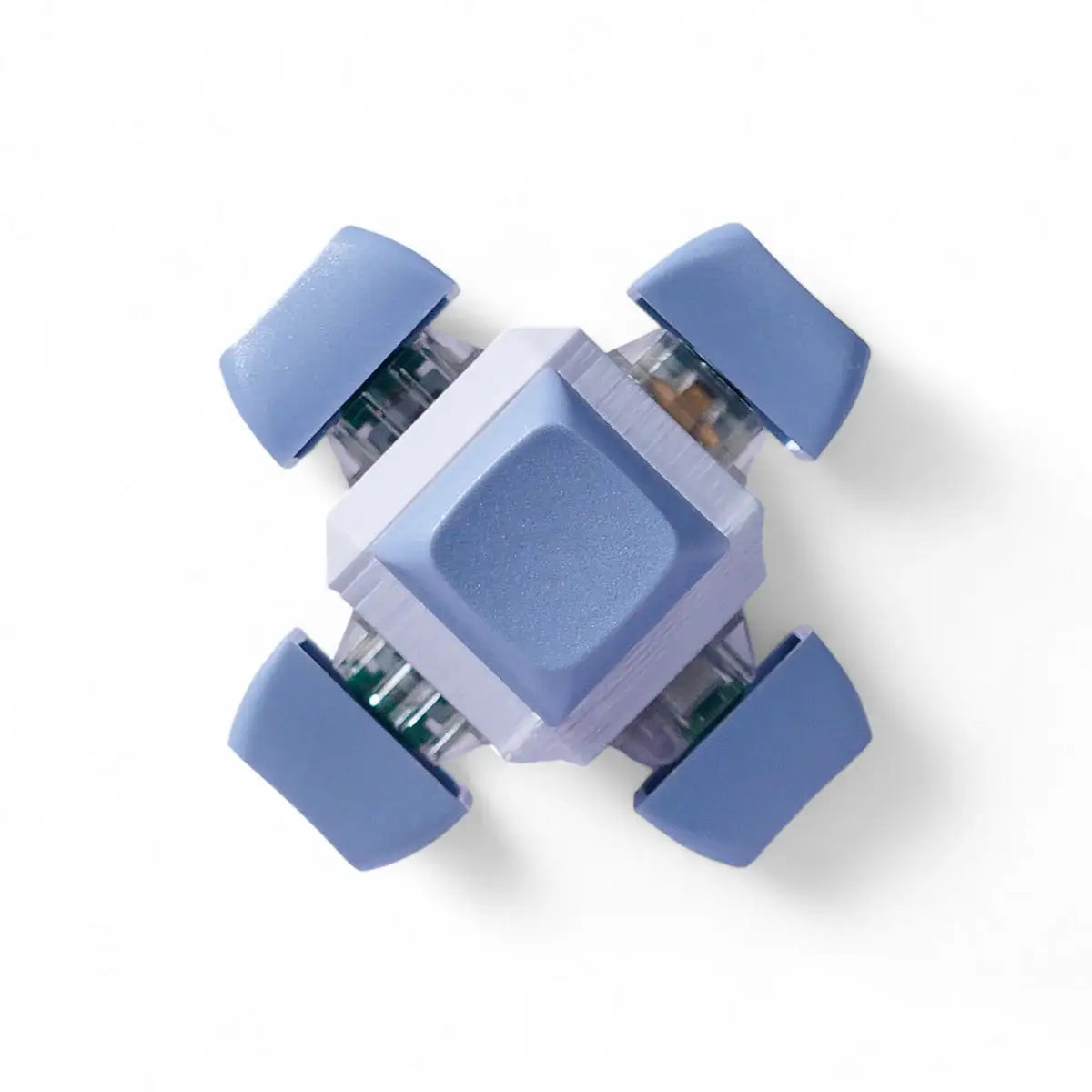 The Pastel Blue 6 Key Cube: Mechanical Keyboard Fidget.