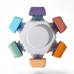 The Strudel3D 6 Rainbow Key Keyboard Fidget Spinner.