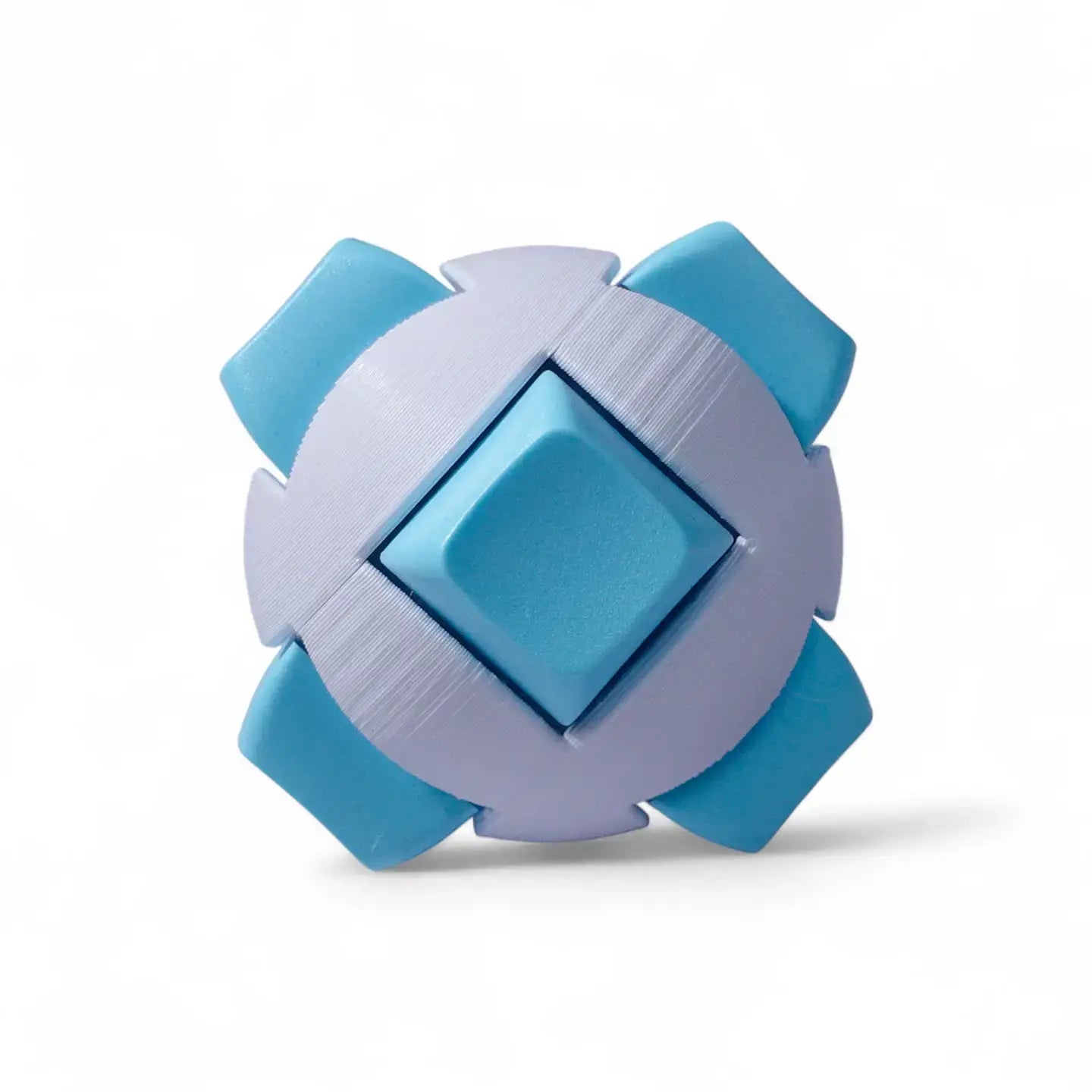 The Light Blue SwitchSphere: Mechanical Keyboard Stress Ball Fidget