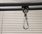 The swivel on the Folding Wall Mounted Swing Frame.