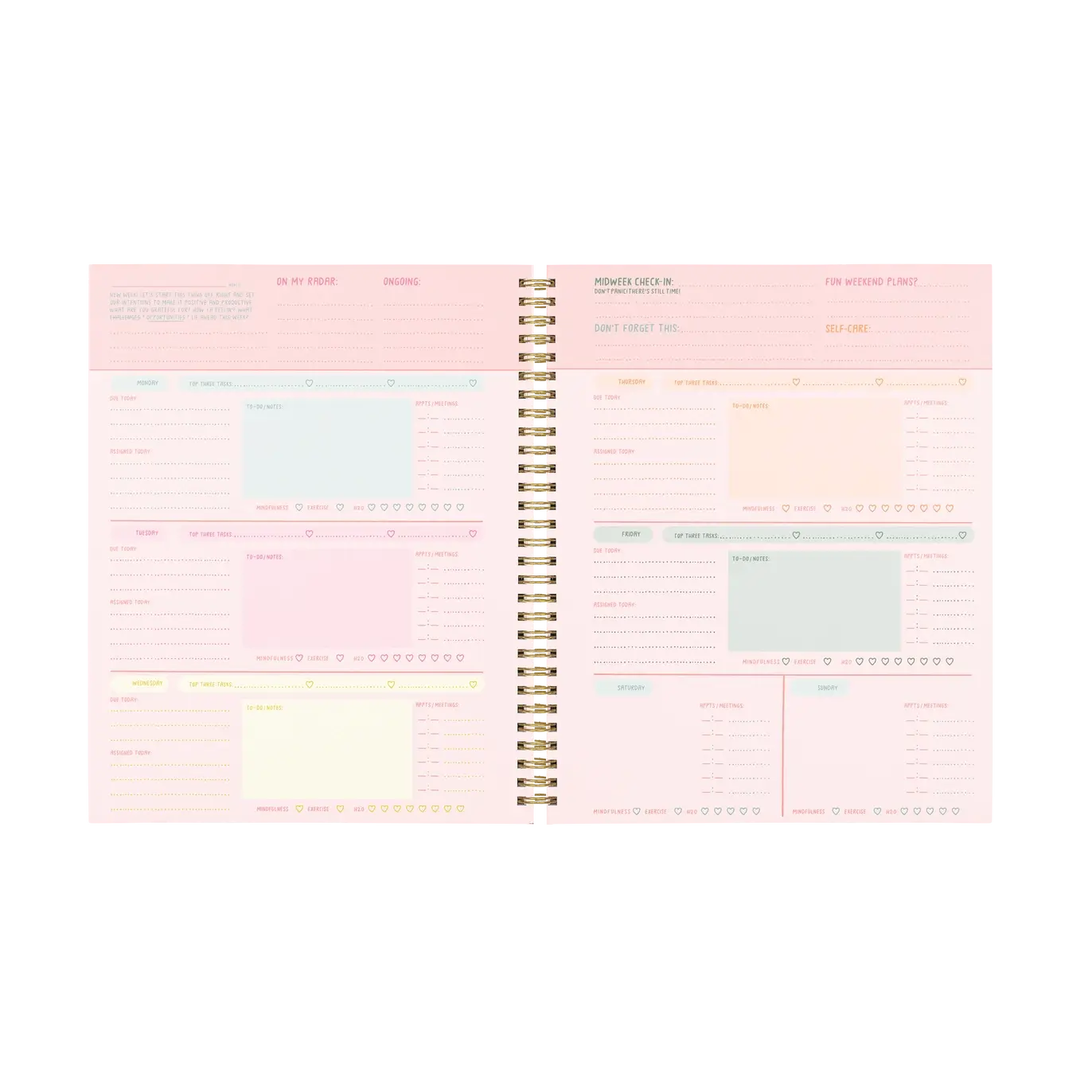 Daybreak Undated Perpetual Planner - Talking Out of Turn.