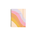 The cover of the Rainbow Wave Large Undated Perpetual Planner.
