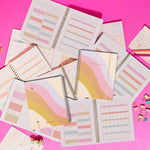 The Rainbow Wave Large Undated Perpetual Planner.