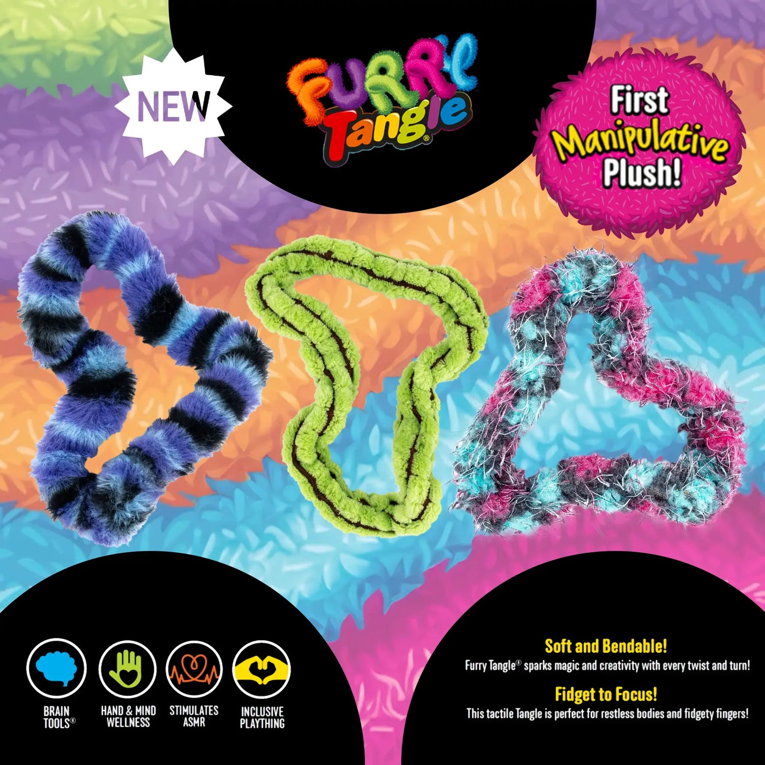 Furry Tangle Plush Fidget