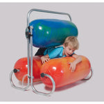 A child rolls through the TFH Squeeze Machine.