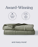 The Moss Baloo Mini Weighted Blanket.
