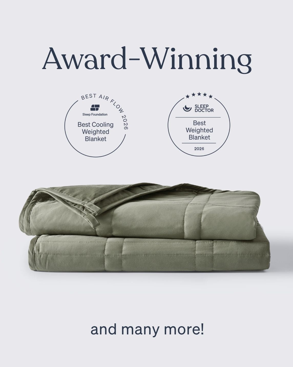 The Moss Baloo Mini Weighted Blanket.
